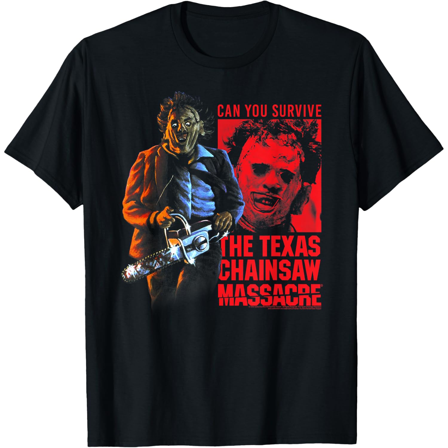 The Texas Chainsaw Massacre Survive Leatherface Horror T-Shirt