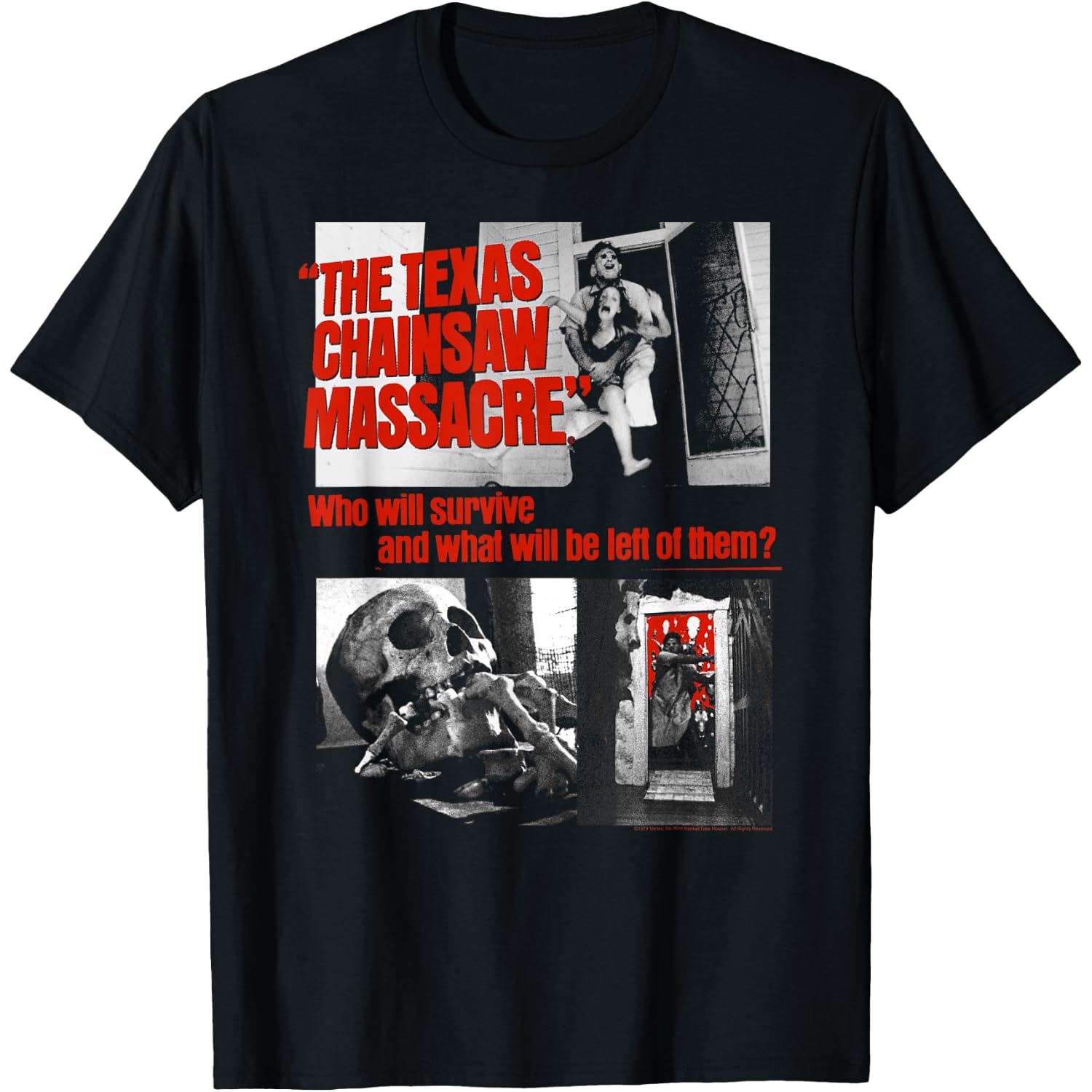 The Texas Chainsaw Massacre What Will Be Left Collage Horror T-Shirt