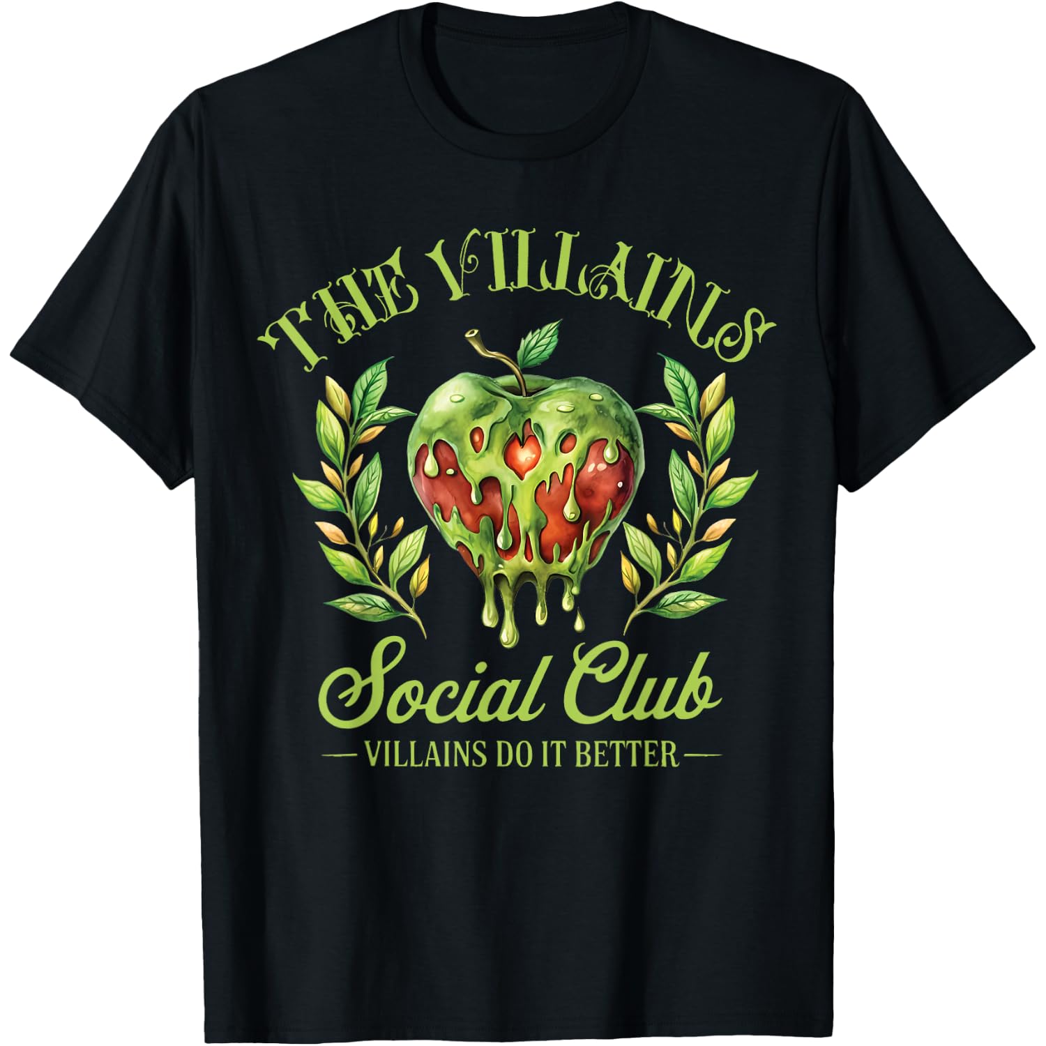 The Villains Social Club Cute Retro Halloween Spooky Season T-Shirt