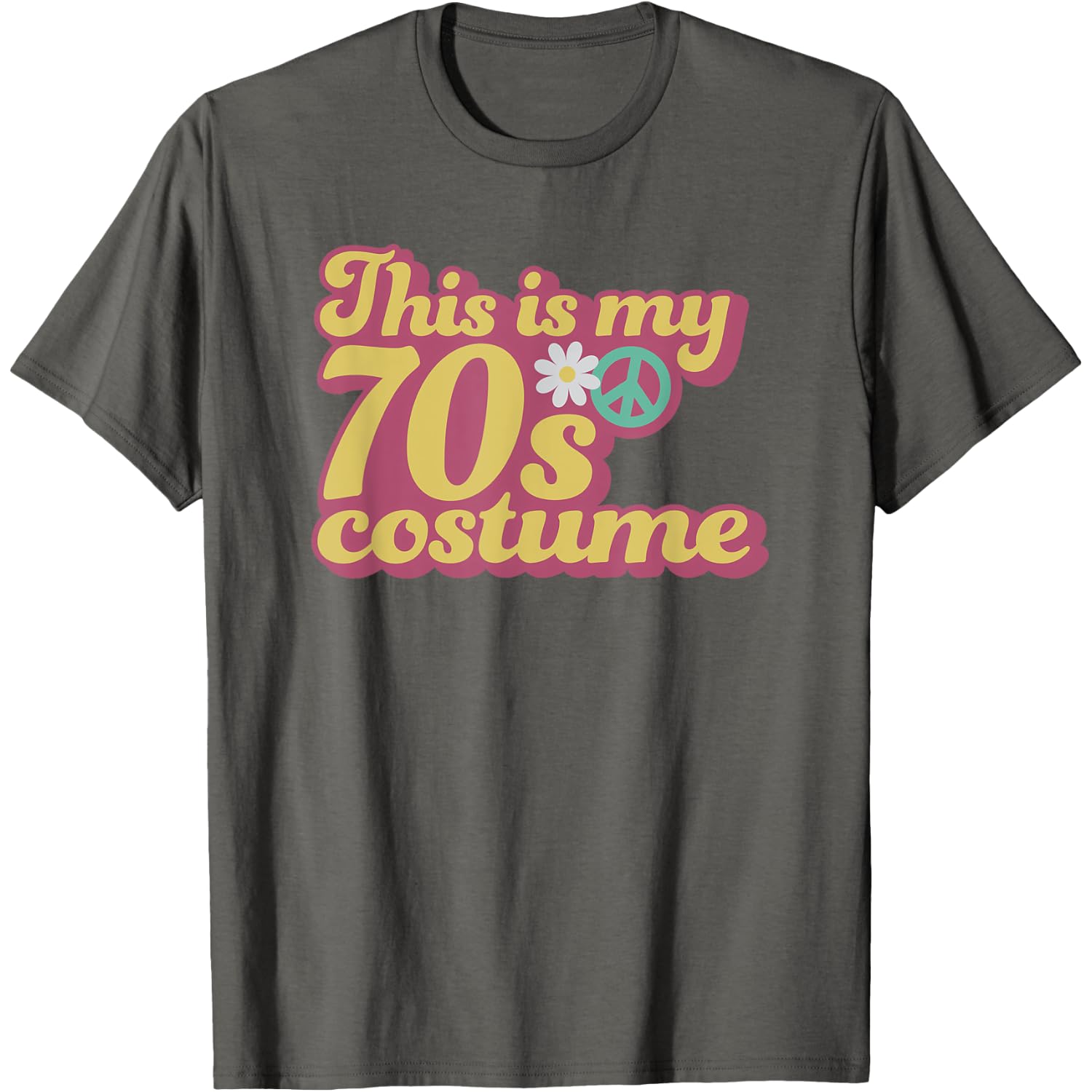 This Is My 70s Costume T-Shirt Flower Power Party Cute Idea T-Shirt