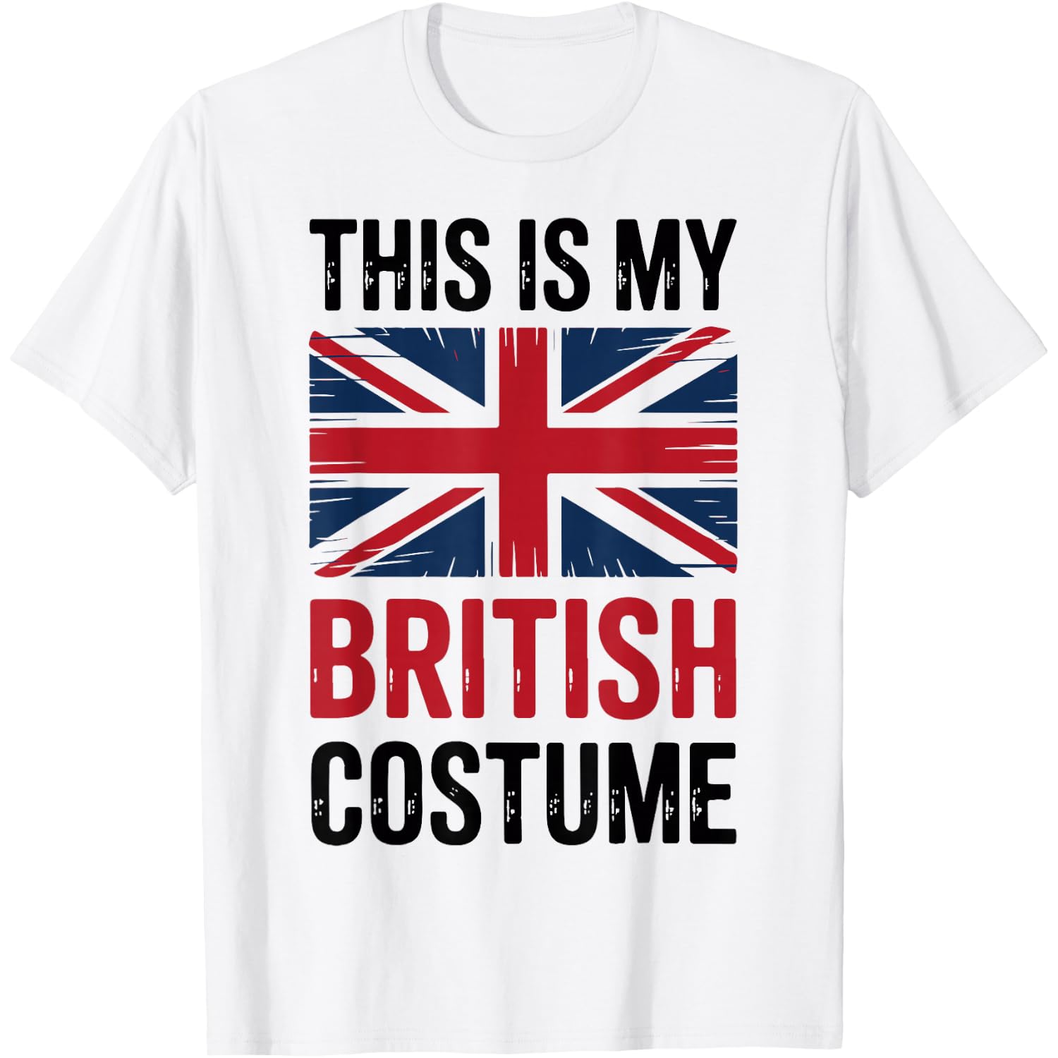 This is My British Costume Patriotic British Flag Halloween T-Shirt