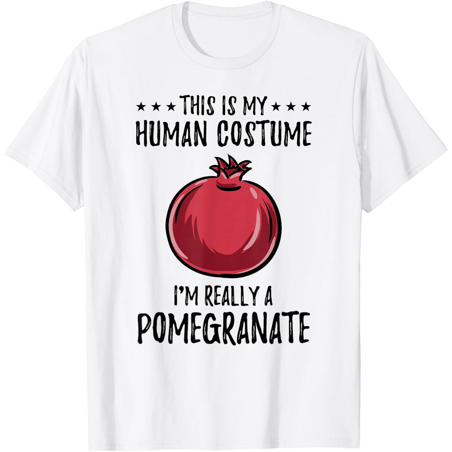 This Is My Human Costume Pomegranate Halloween T-Shirt