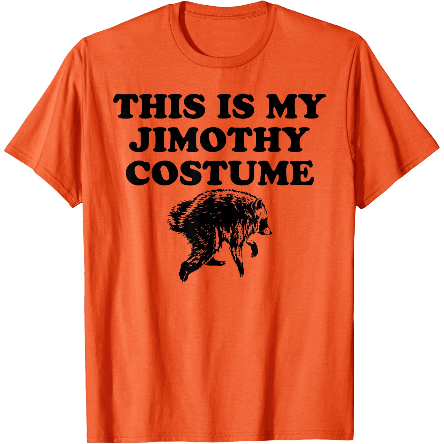 This is My JIMOTHY Costume Funny Easy Halloween Raccoon Tee T-Shirt