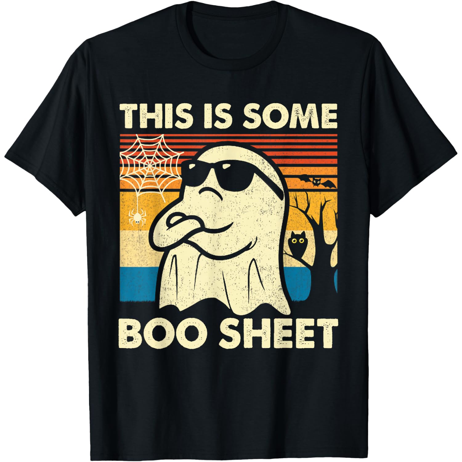 This is Some Boo Sheet Ghost Retro Funny Halloween Men Women T-Shirt