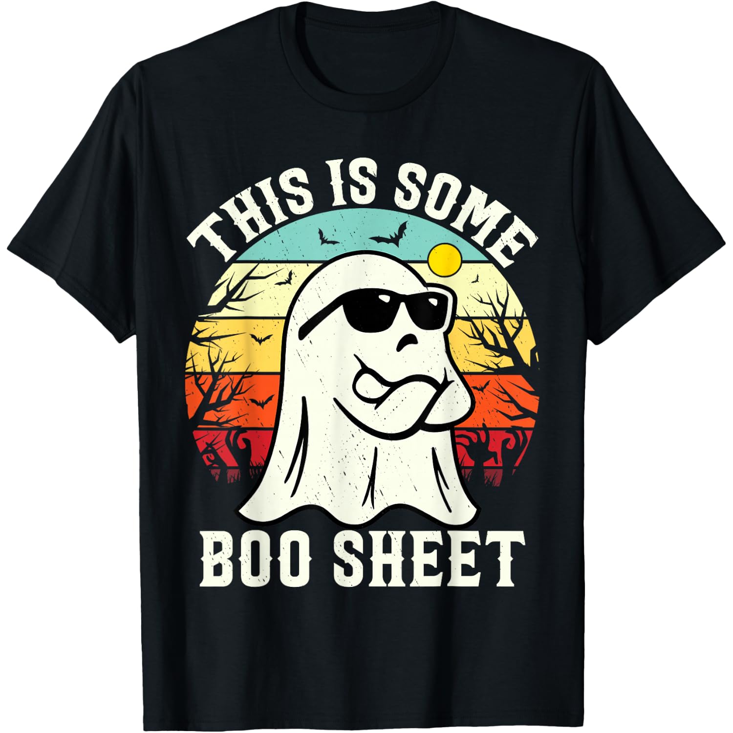 This is Some Boo Sheet Ghost Retro Halloween Funny Halloween T-Shirt