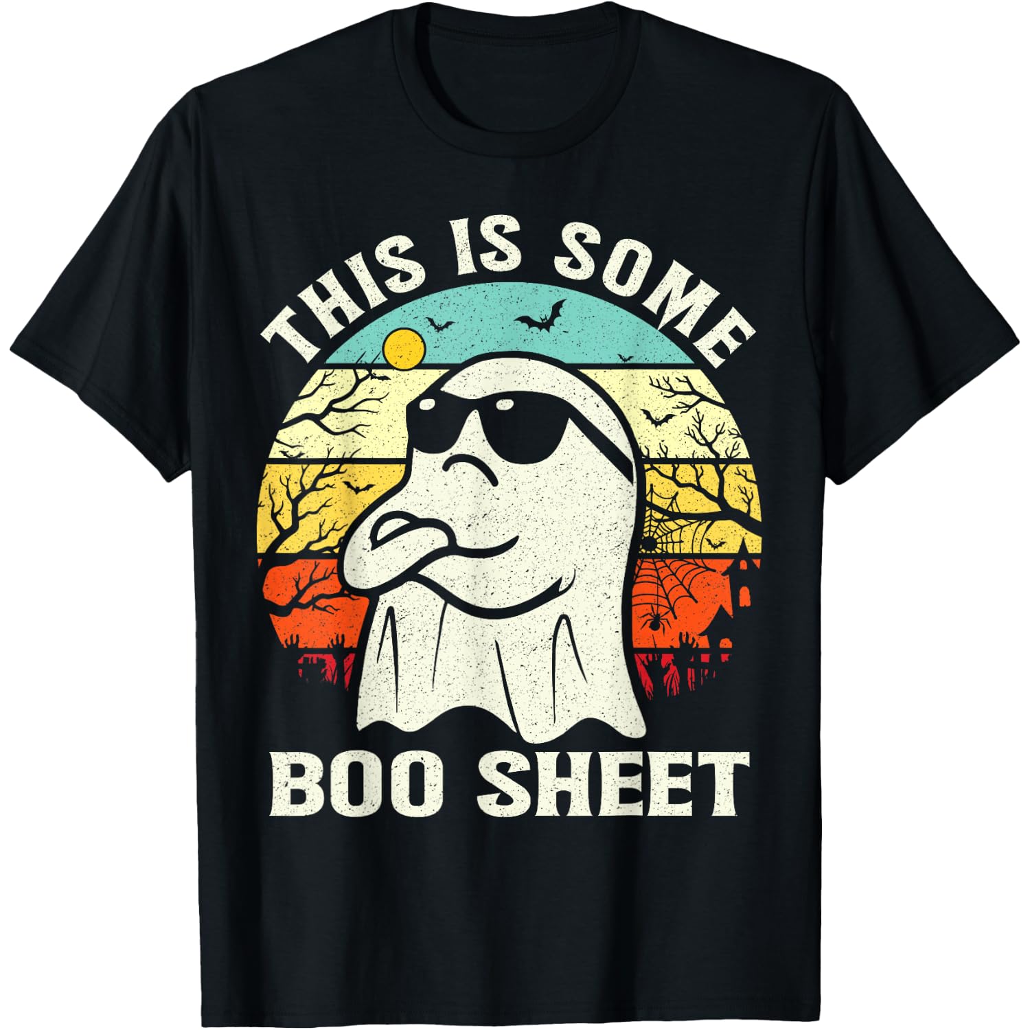 This is Some Boo Sheet Ghost Retro Halloween Funny Halloween T-Shirt