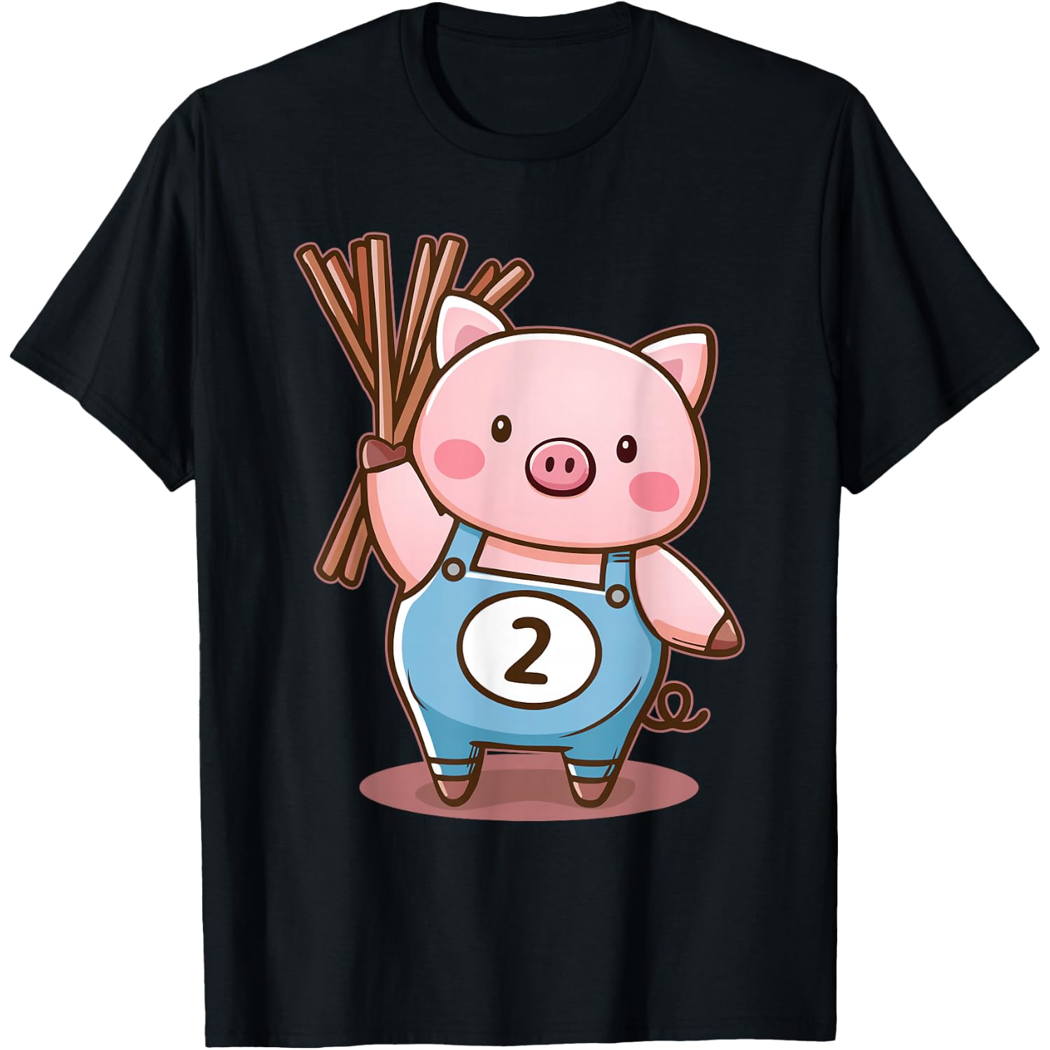 Three Little Pigs Pig 2 Halloween Costume Boys Girls Adults T-Shirt