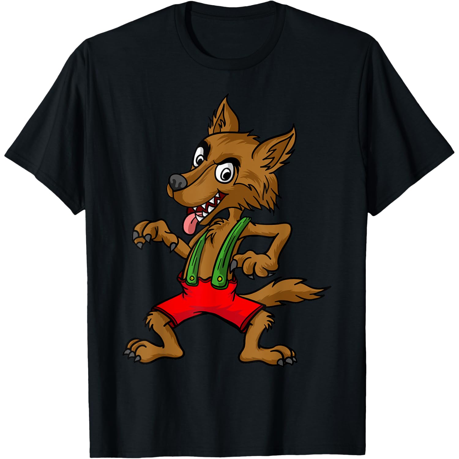 Three Pigs Lazy Halloween Costume - Bad Wolf T-Shirt