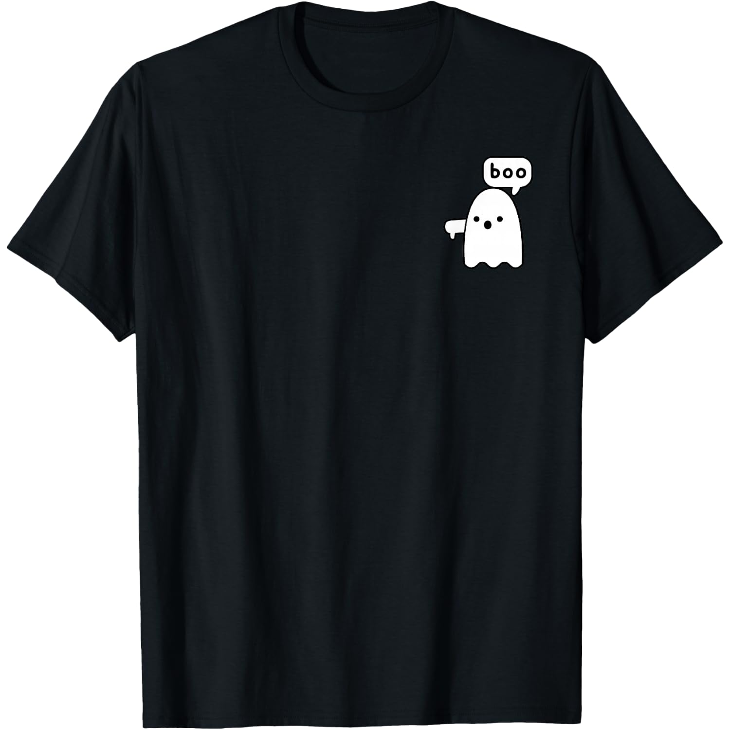 Thumbs Down Ghost Screaming Boo Disapproval Ghost Halloween T-Shirt