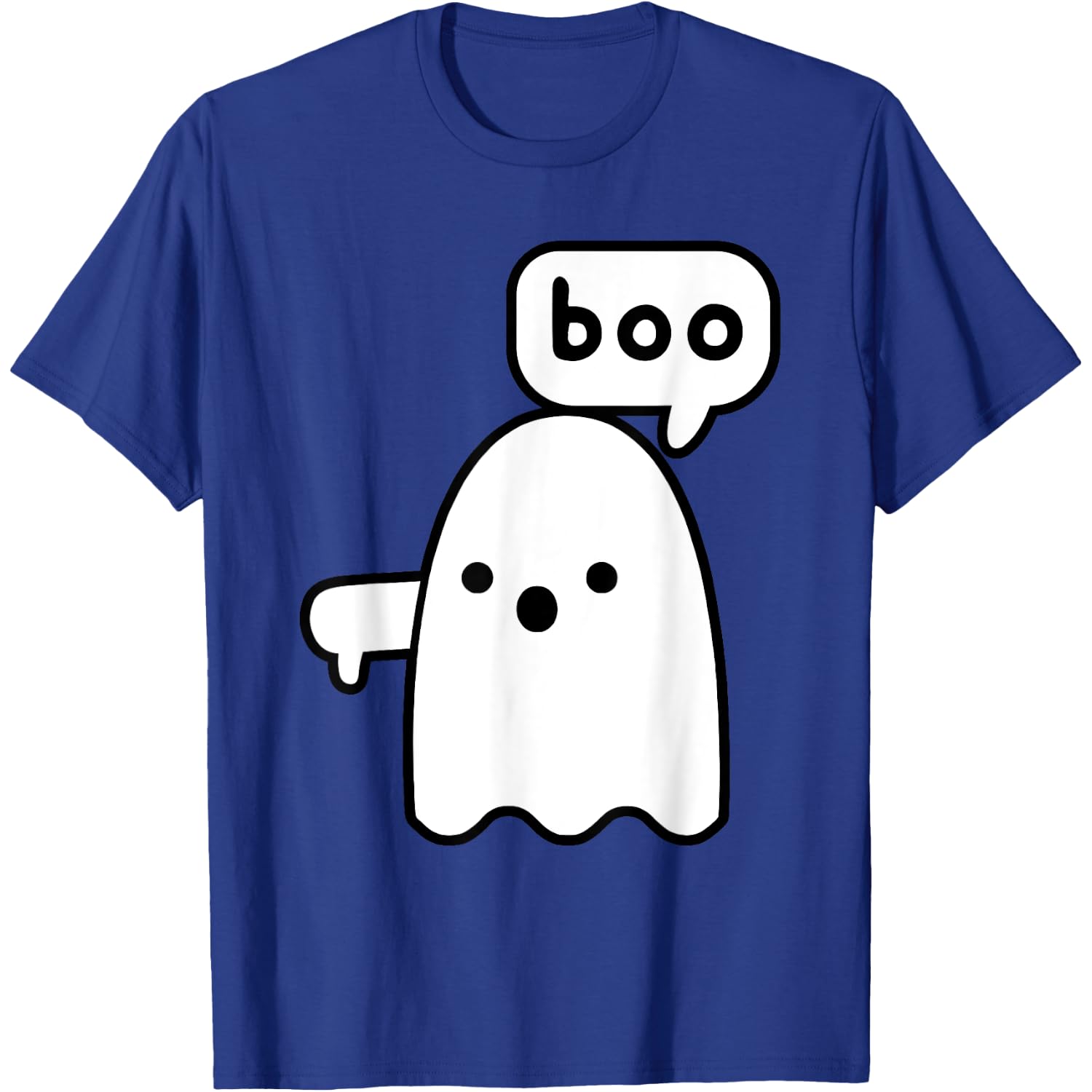 Thumbs Down Ghost Screaming Boo Disapproval Ghost halloween T-Shirt