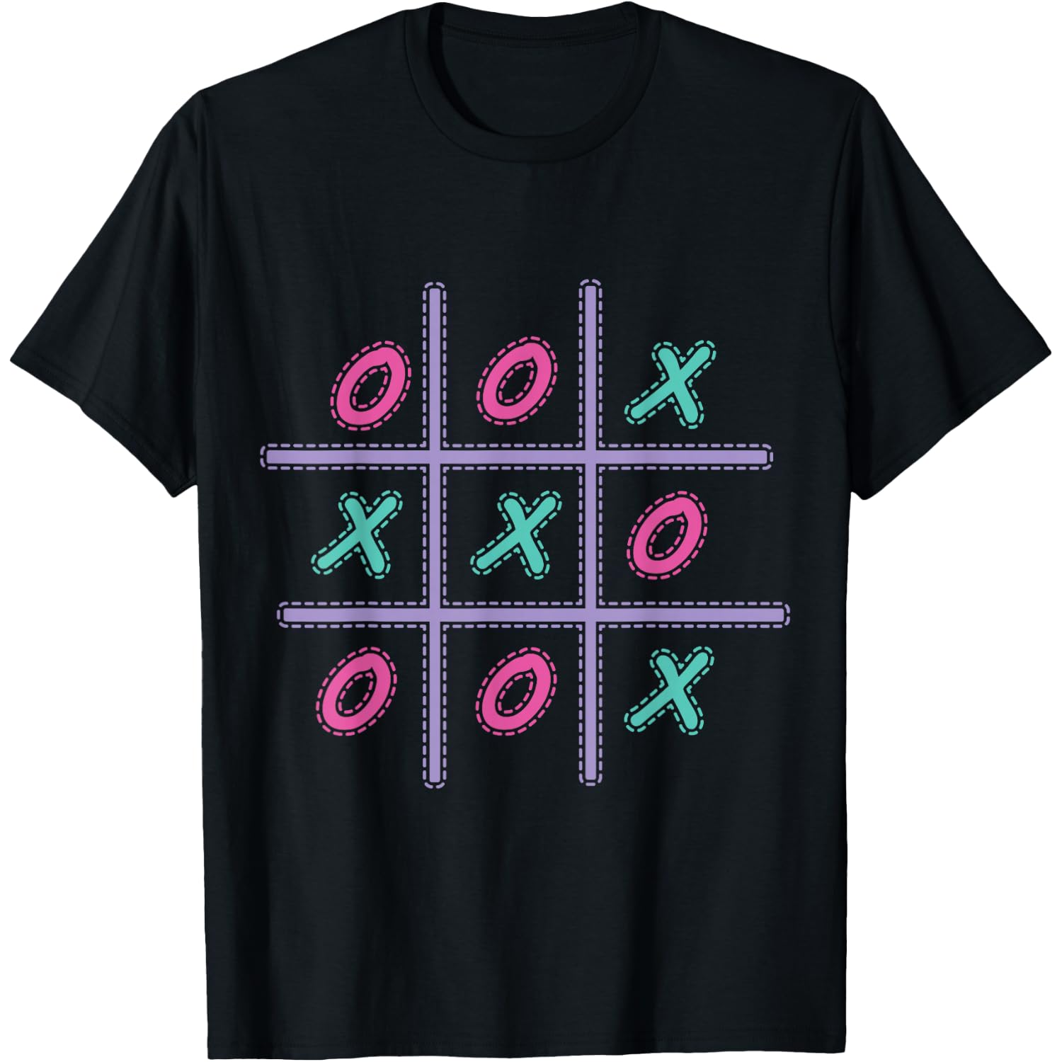 Tic Tac Toe Easy Lazy Cool Halloween Costume T-Shirt