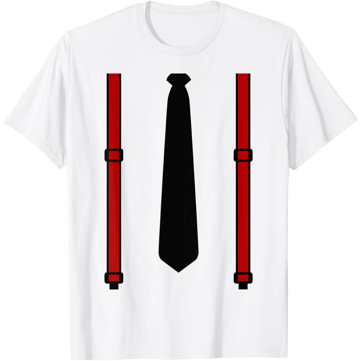 Tie Business Suspenders Halloween Costume T-Shirt