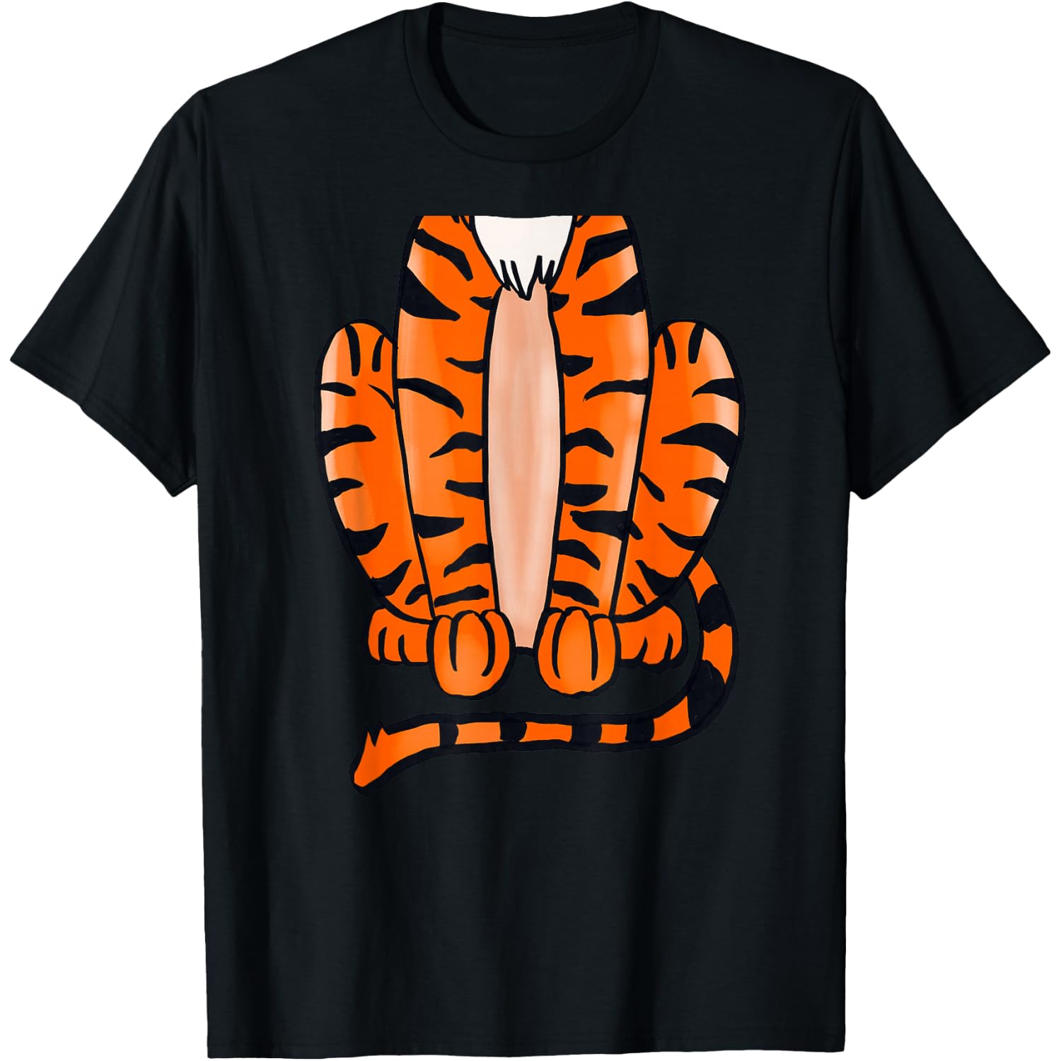 Tiger Halloween Costume T-Shirt - Cute Pretend Tiger Outfit T-Shirt