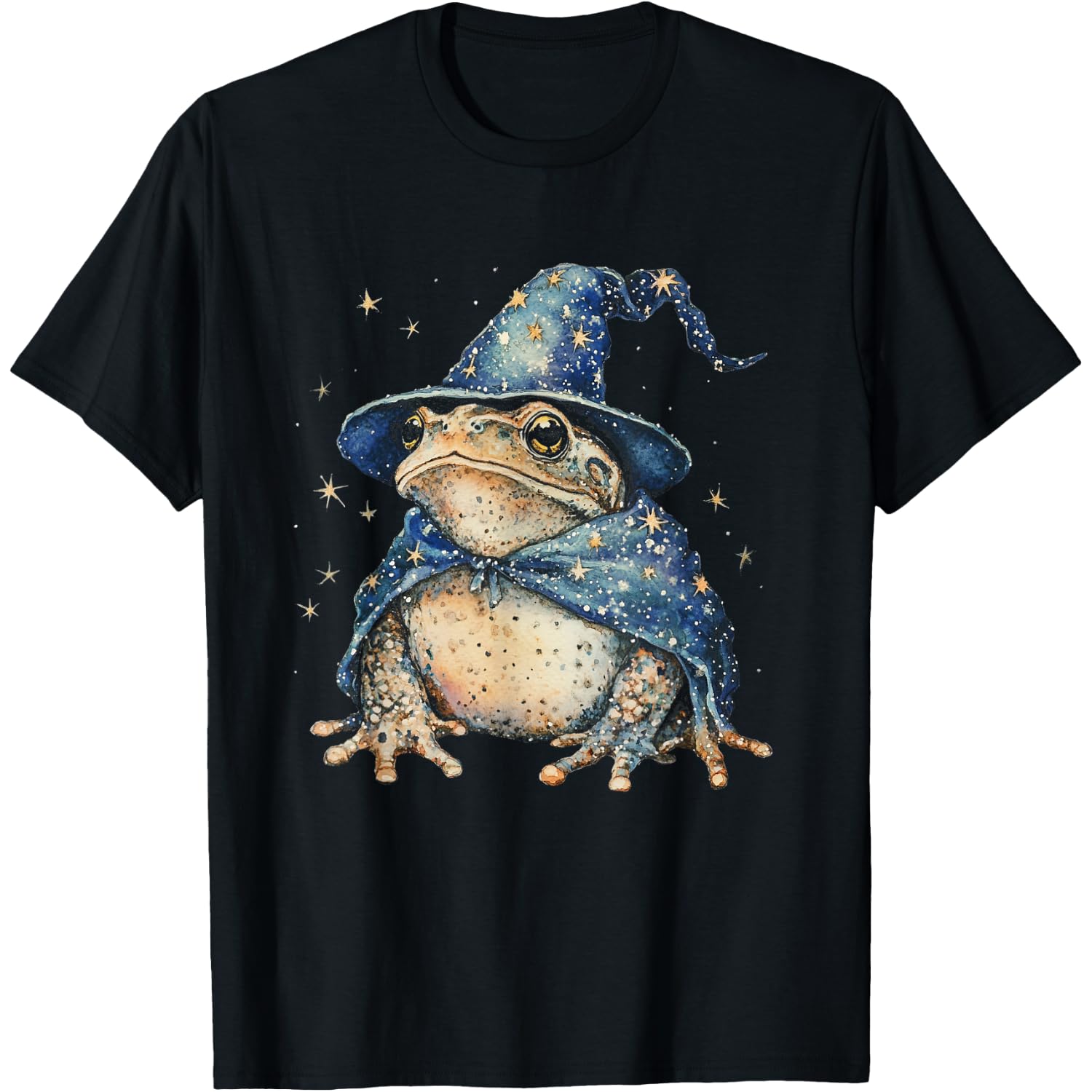 Toad Wizard Hat Halloween Funny Goblincore Frog Lover T-Shirt