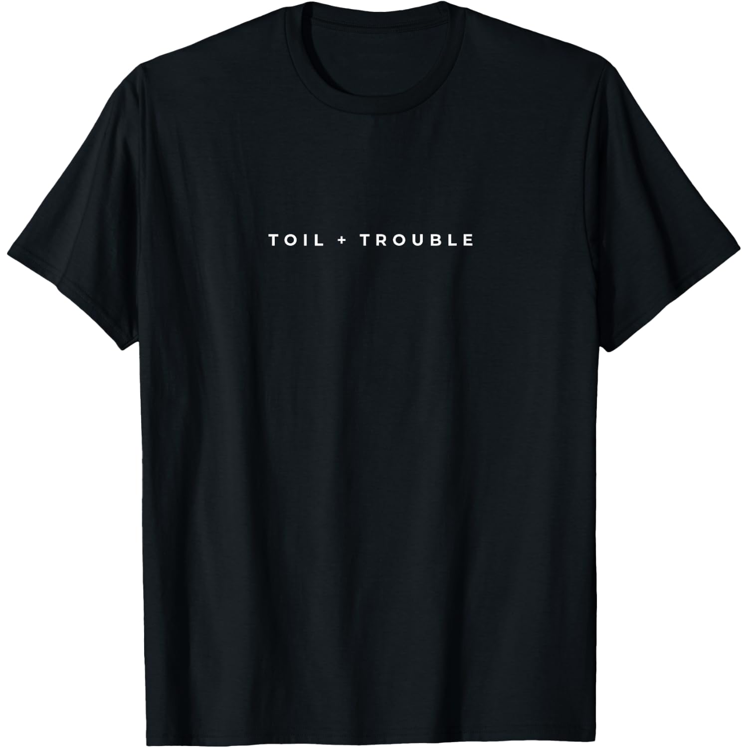 Toil and Trouble Witch Halloween Cauldron Subtle Minimal T-Shirt