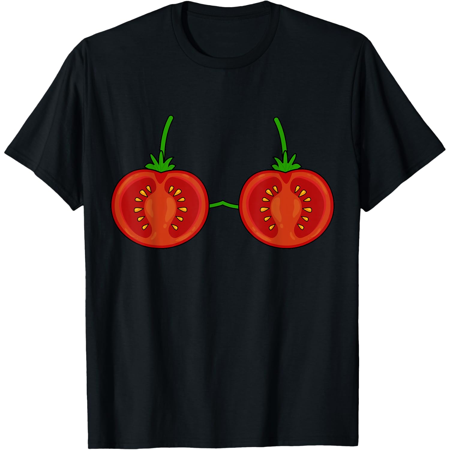 Tomato Bra Costume Cute Easy Vegetable Halloween Gift T-Shirt