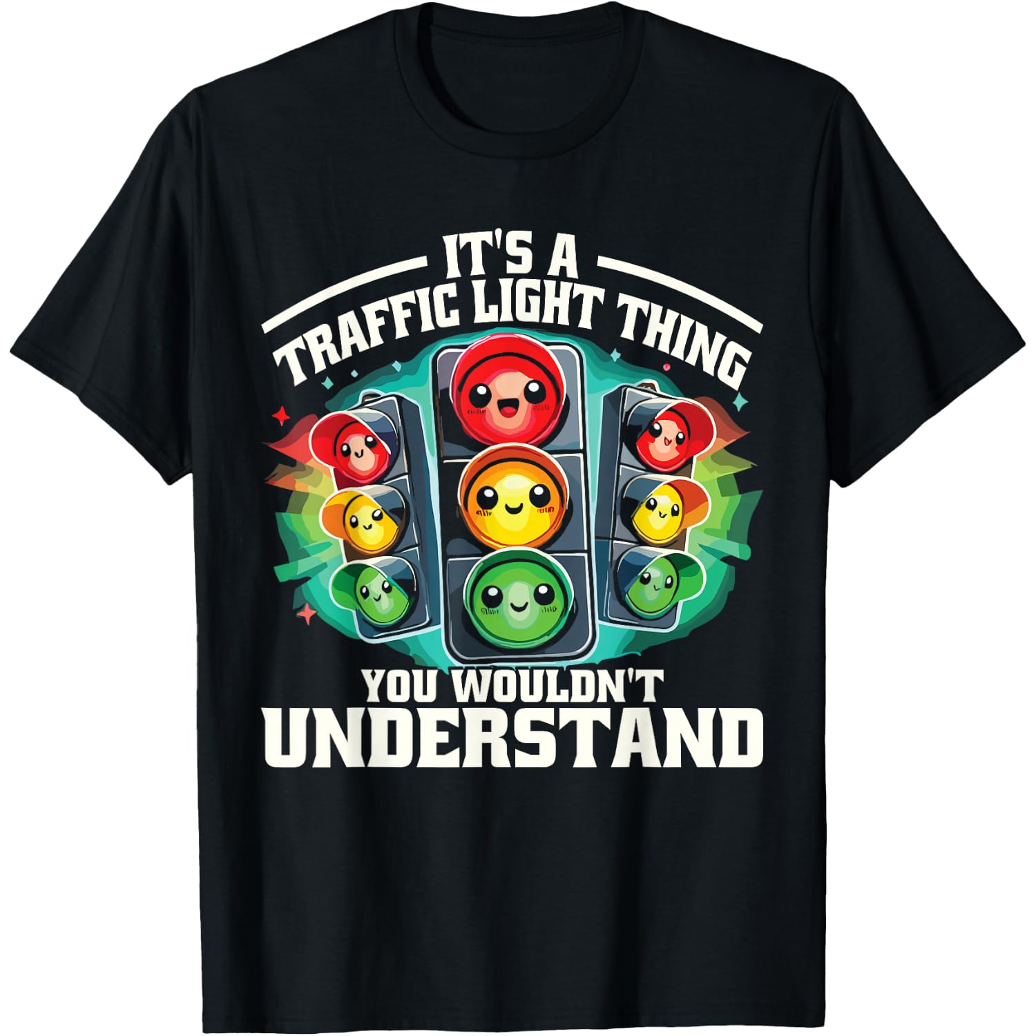 Traffic Light Lover Stoplight Halloween T-Shirt