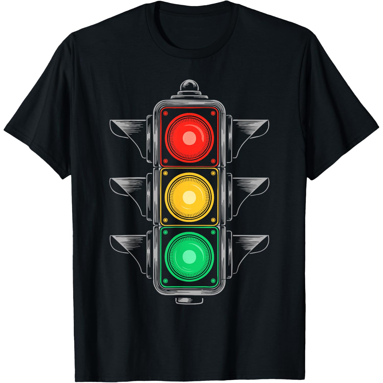 Traffic Light Shirt Adult Kids Traffic Light Costume T-Shirt