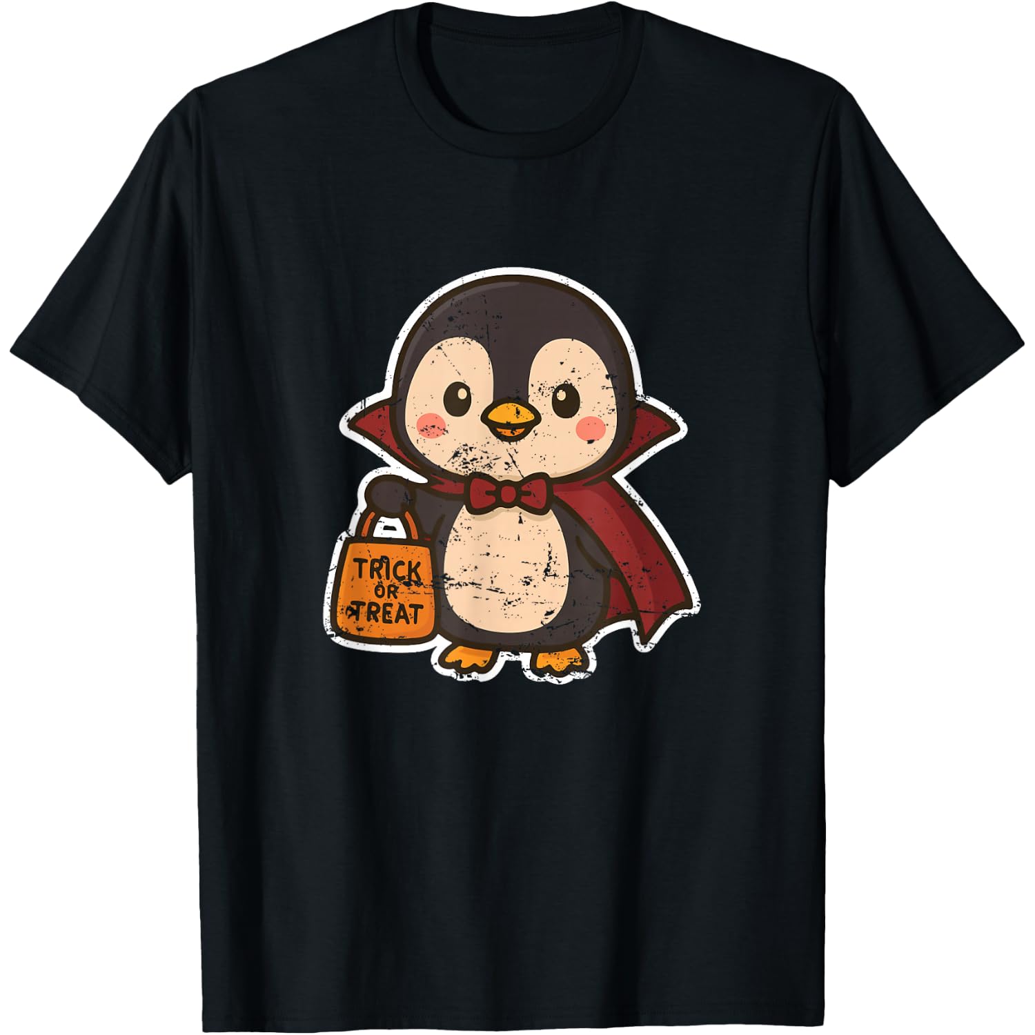 Trick or Treat Penguin Vampire T-Shirt