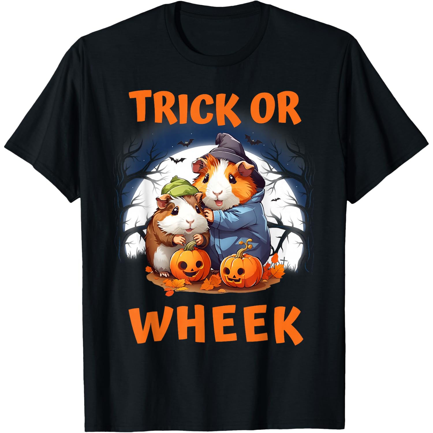 Trick Or Wheek Guinea Pig Halloween T-Shirt