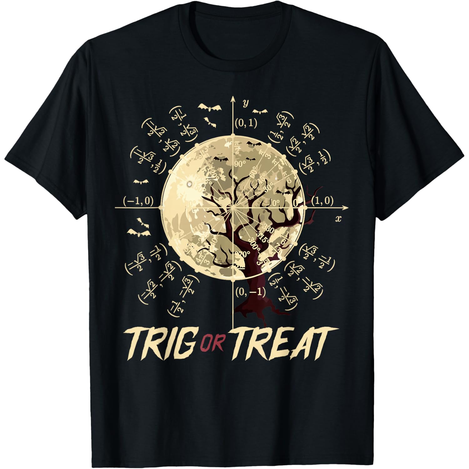 Trig Or Treat Math Halloween Trig Or Treat Halloween T-Shirt