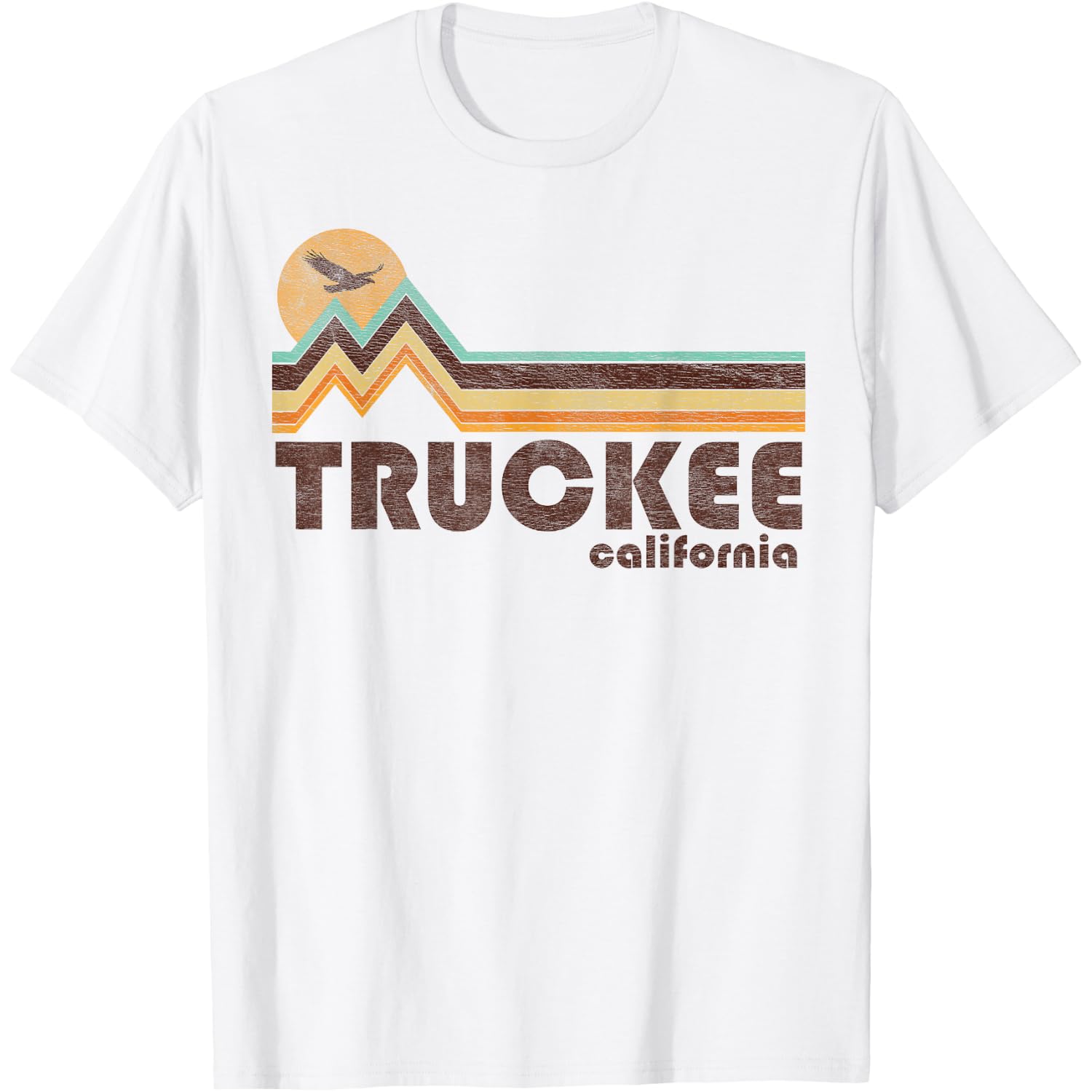 Truckee California CA 70s 80s Retro Style Vintage Souvenir T-Shirt
