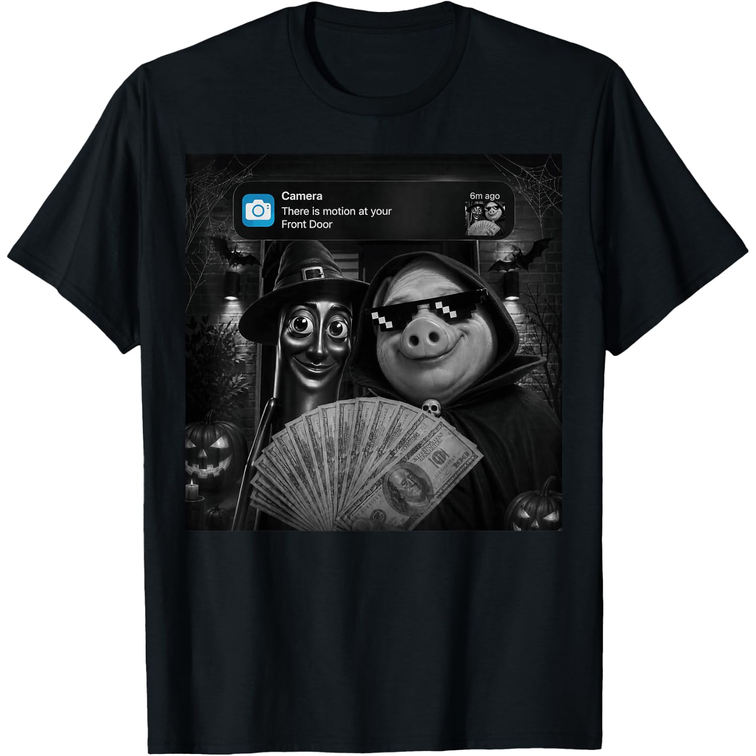 Tung Sahur John Pork Motion at Your Front Door Halloween T-Shirt