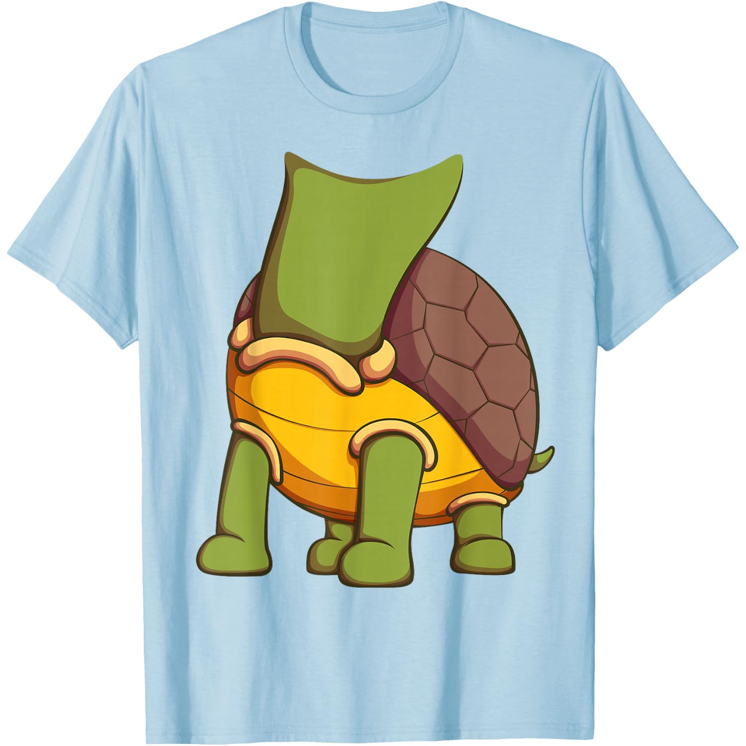 Turtle Costume T-Shirt for Halloween Tortoise Animal Cosplay T-Shirt