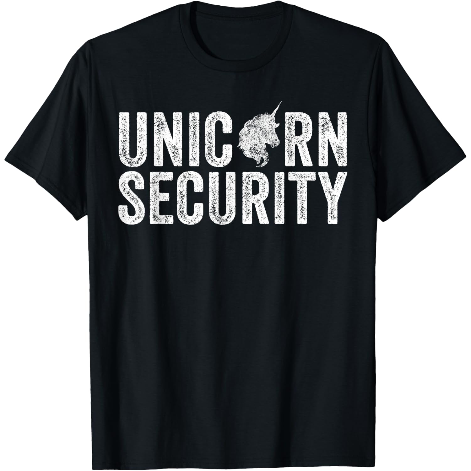 Unicorn Security Halloween Costume Dad Mom Daughter Funny T-Shirt