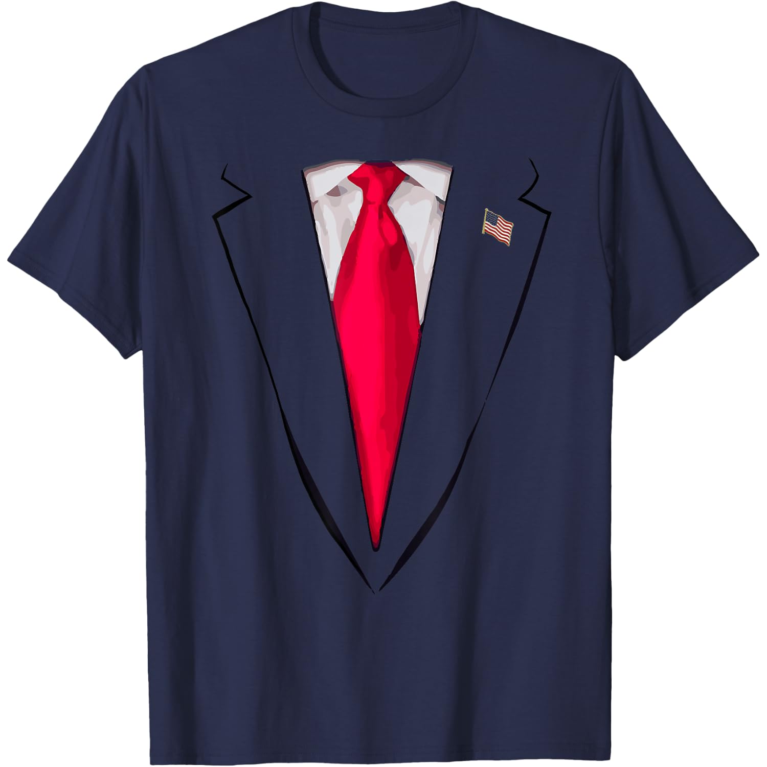 USA President Trump Suit Tshirt Funny Halloween Costume Gift T-Shirt