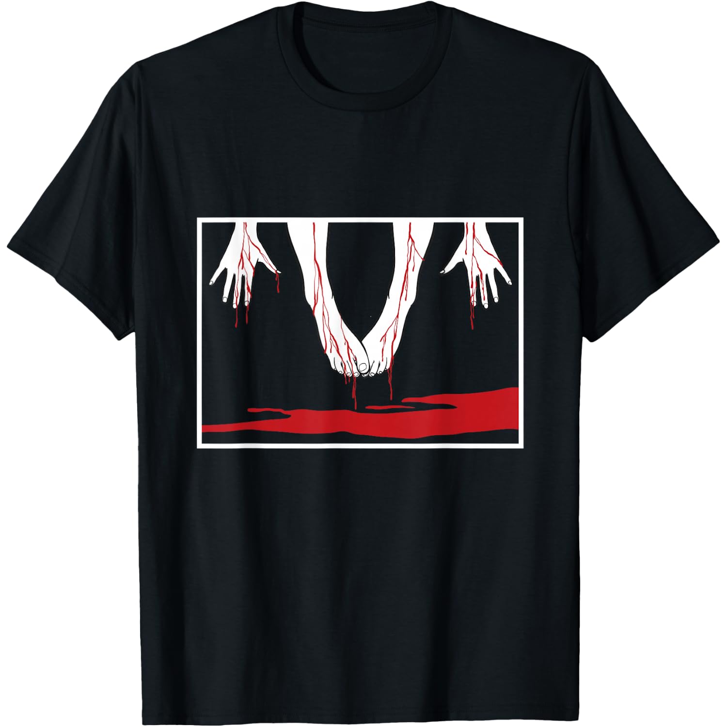 Vampire Halloween Aesthetic Gothic Blood Horror Fan T-Shirt