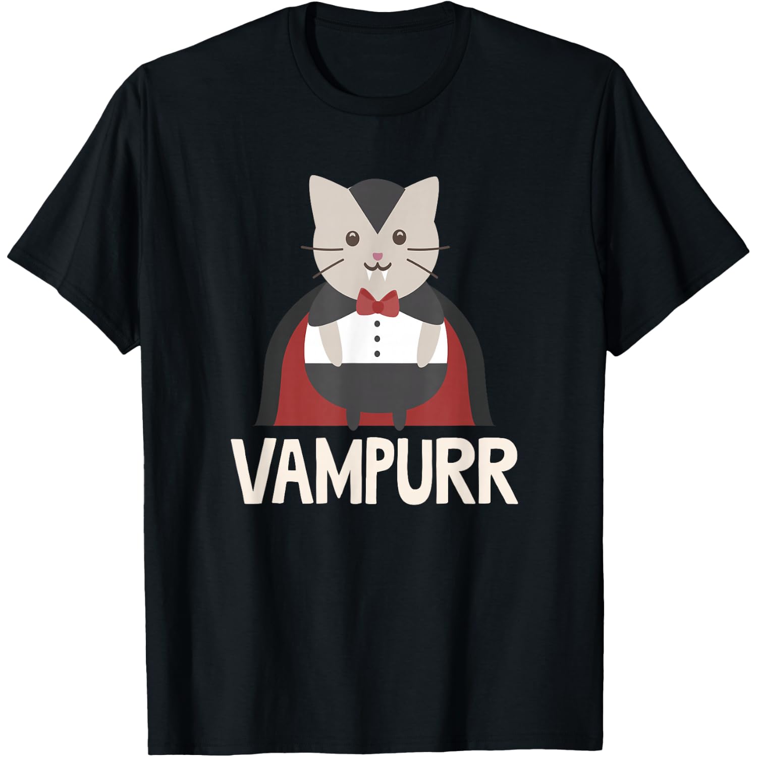 Vampurr Funny Vampire Cat T-Shirt