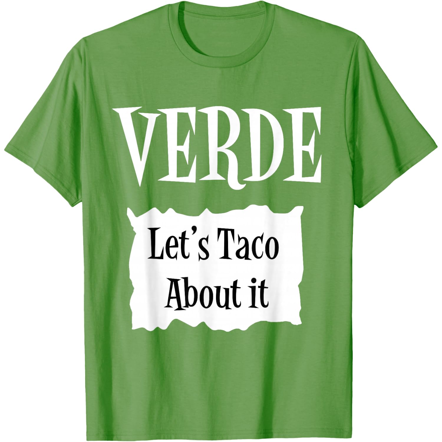Verde - Hot Packet Halloween Taco Costume T-Shirt T-Shirt