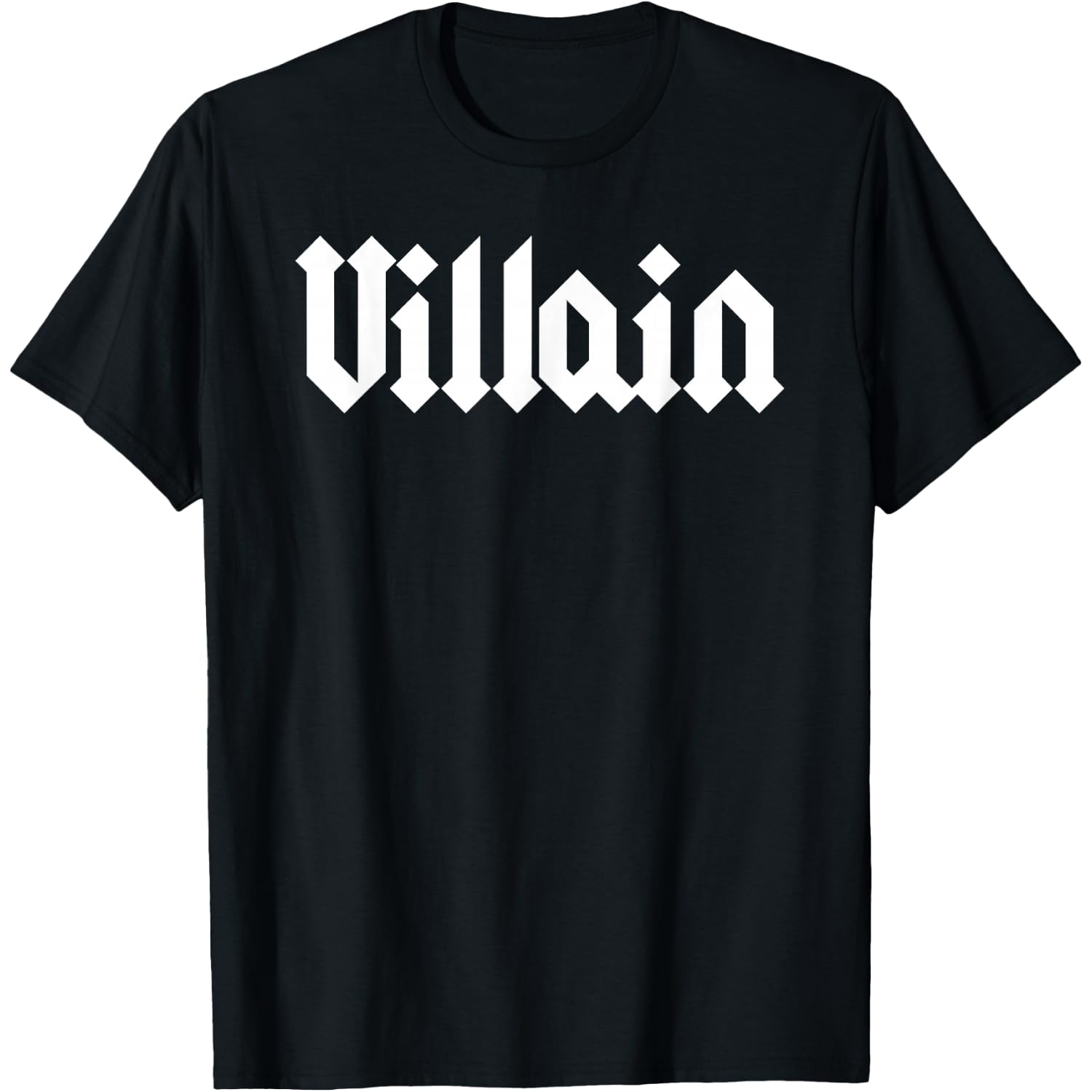Villain - Gothic Lettering Design | Dark Aesthetic T-Shirt
