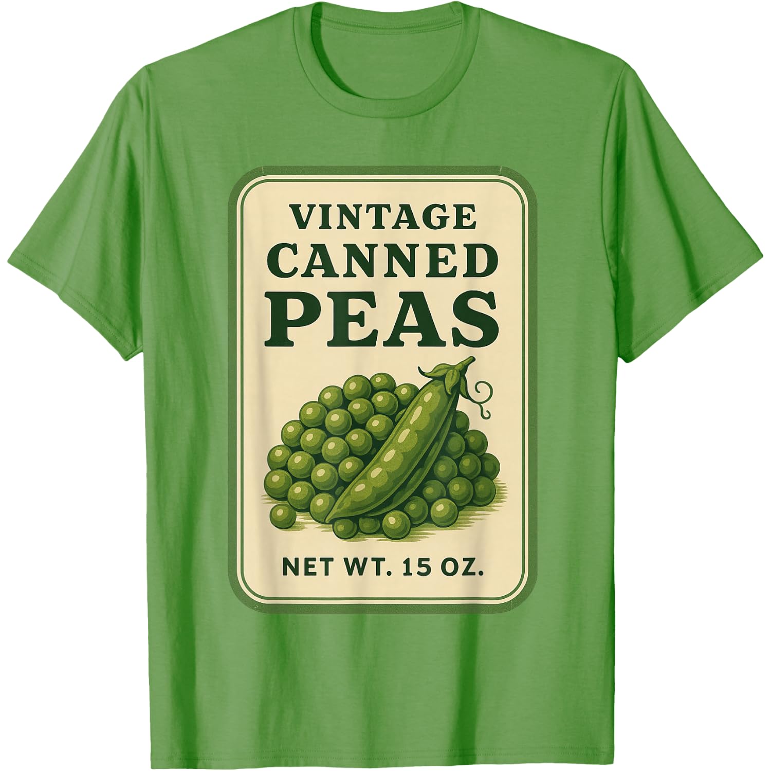 Vintage Canned Peas Easy DIY Halloween Costume T-Shirt