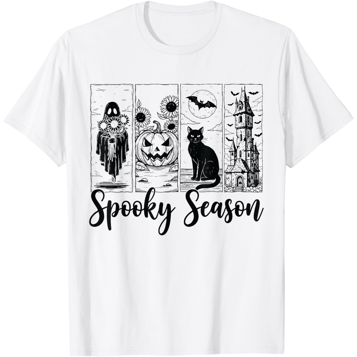 Vintage Halloween Horror Spooky Season T-Shirt