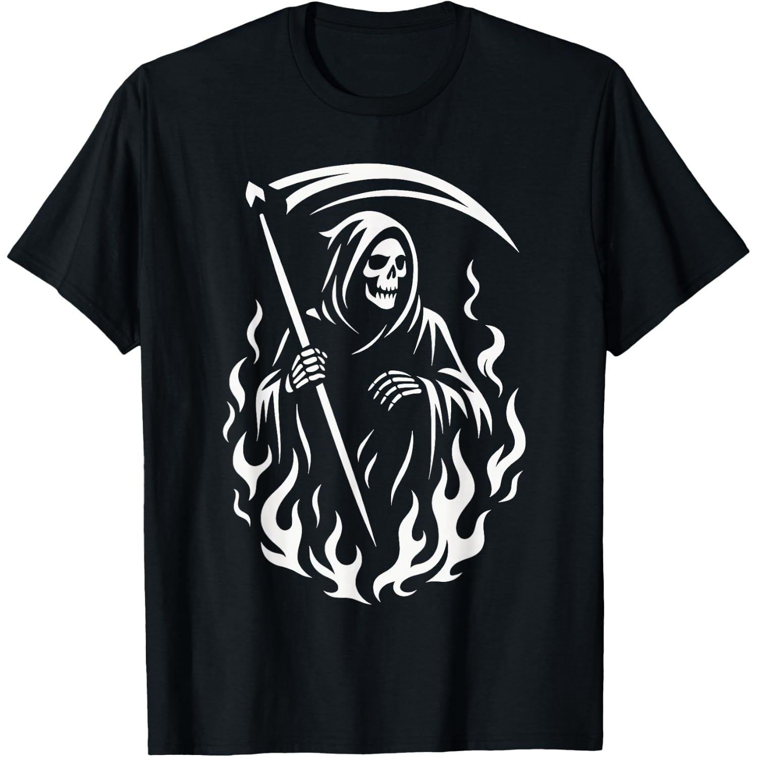 Vintage Halloween Shirt Men, Gothic Grim Reaper T-Shirt