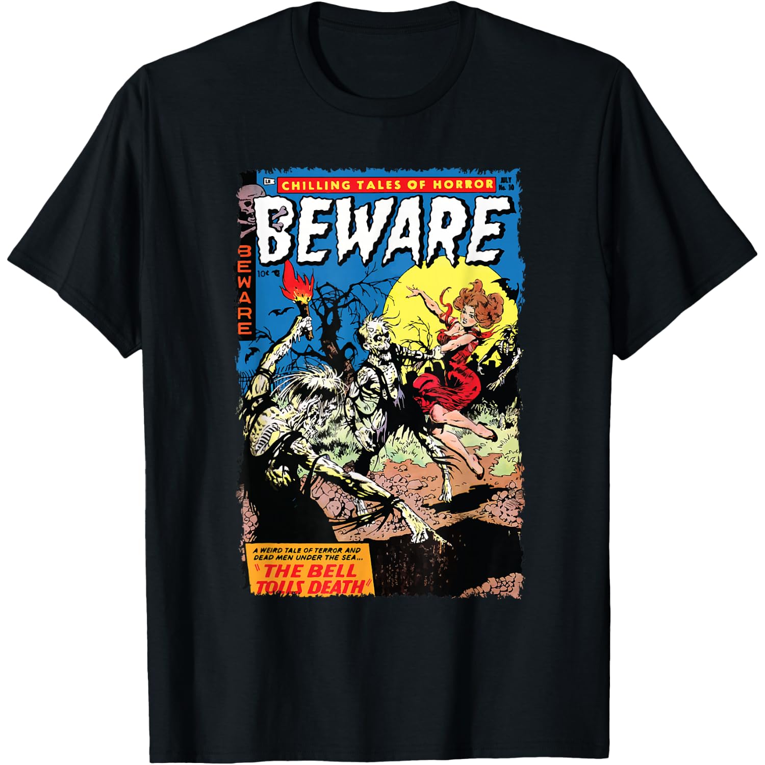 Vintage Horror Comic Book Cover Beware 10 T-Shirt