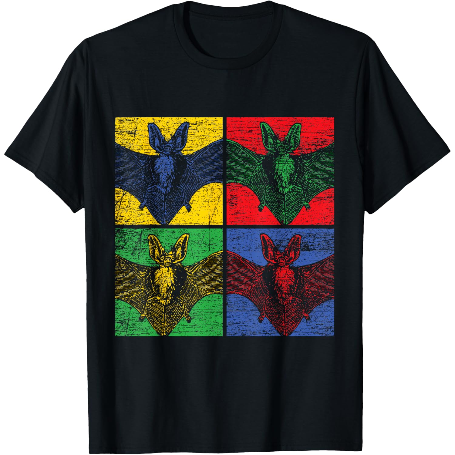 Vintage Retro Gift Idea Pop-Art Bat T-Shirt