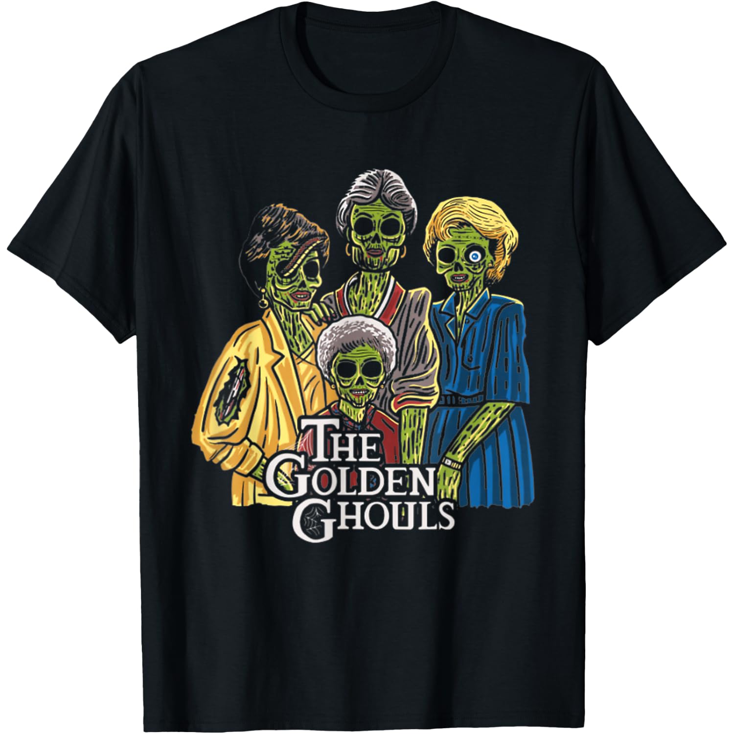 Vintage The Golden Ghouls Funny Gift for Men Women Halloween T-Shirt
