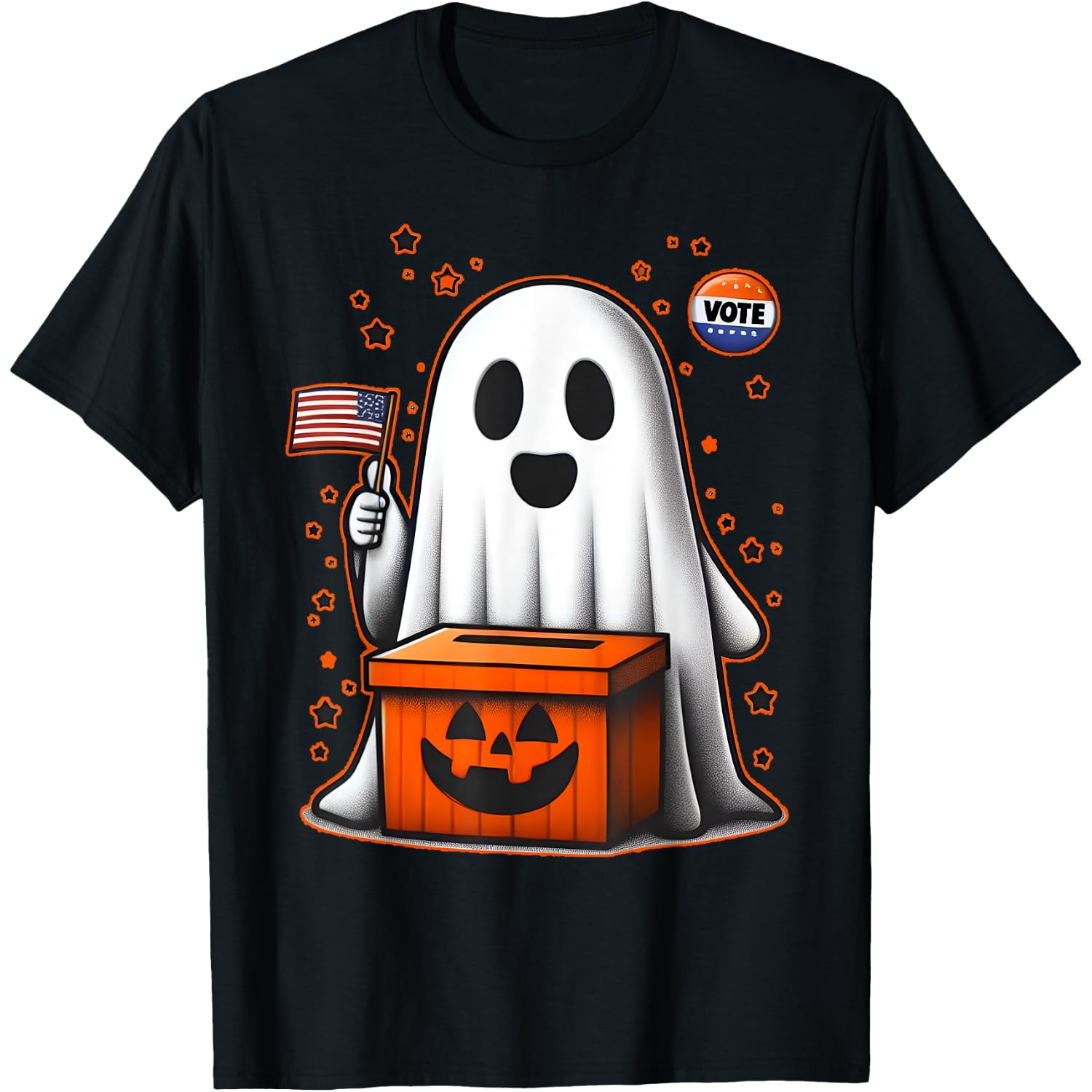 Vote Halloween Ghost Spooky Election Political Kids Adults T-Shirt