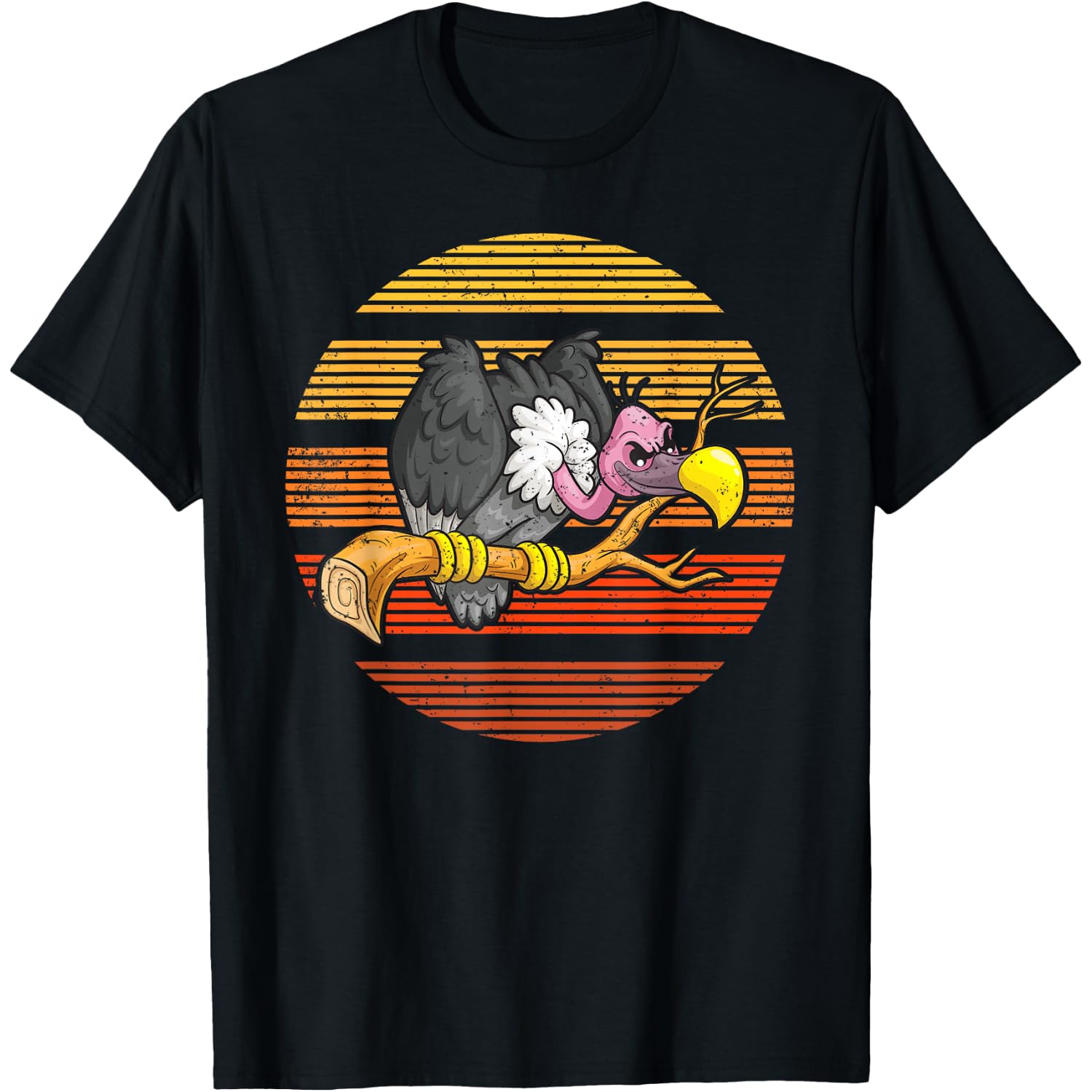 Vulture Bird Lover Gift Vintage Retro Vulture T-Shirt