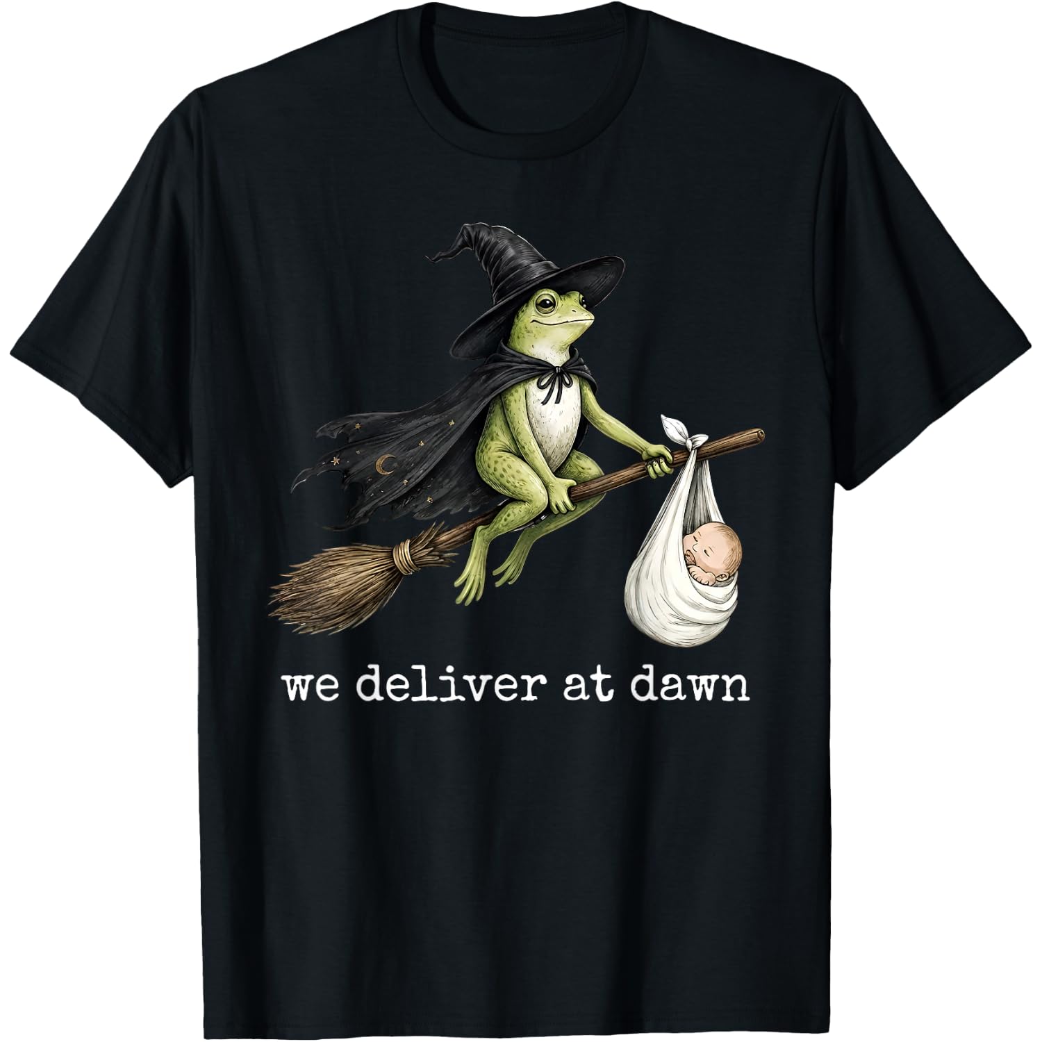 We Deliver At Dawn Frog Labor and Delivery Nurse Halloween T-Shirt