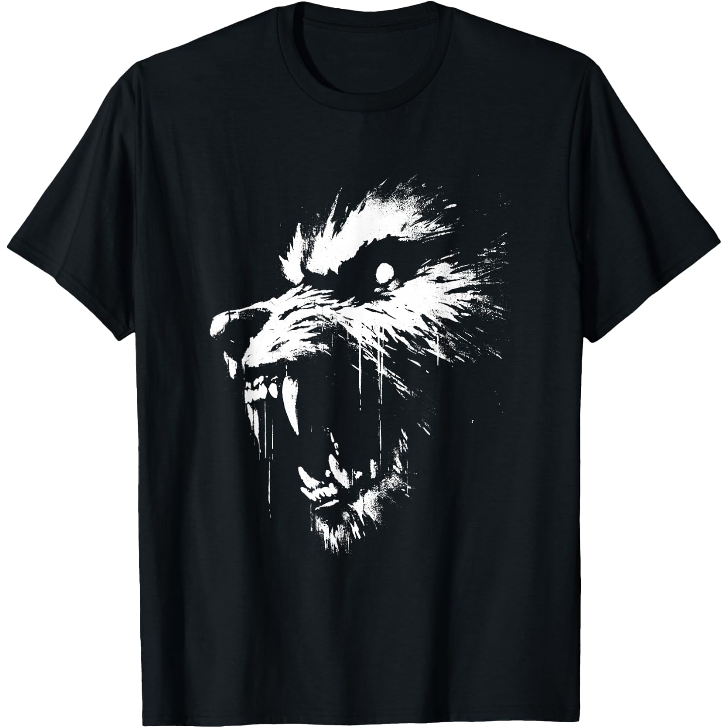 Werewolf - Vintage Spooky Werewolf Halloween Lover T-Shirt