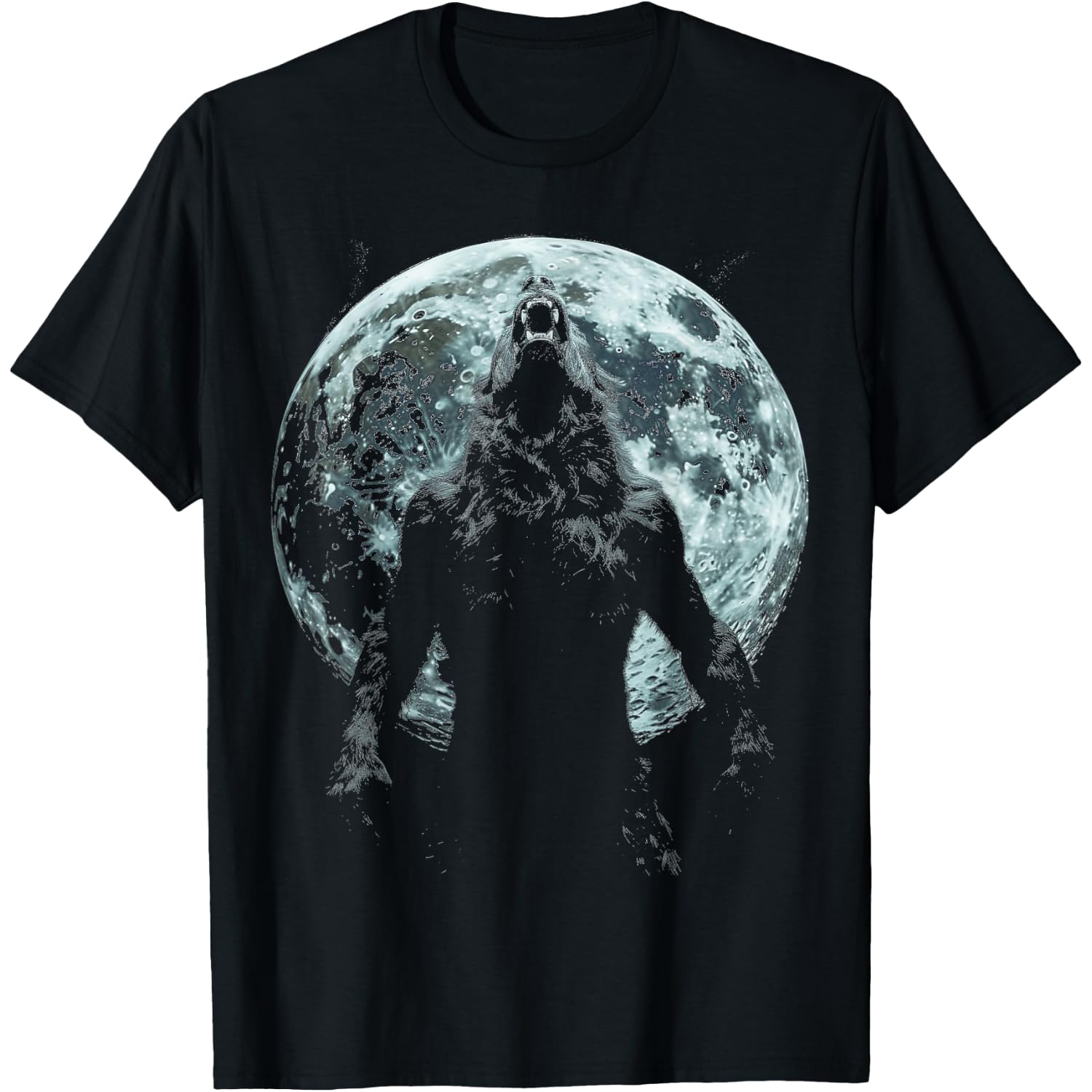 Werewolf Wolf Howling Moon Alpha Male Halloween Sigma Male T-Shirt