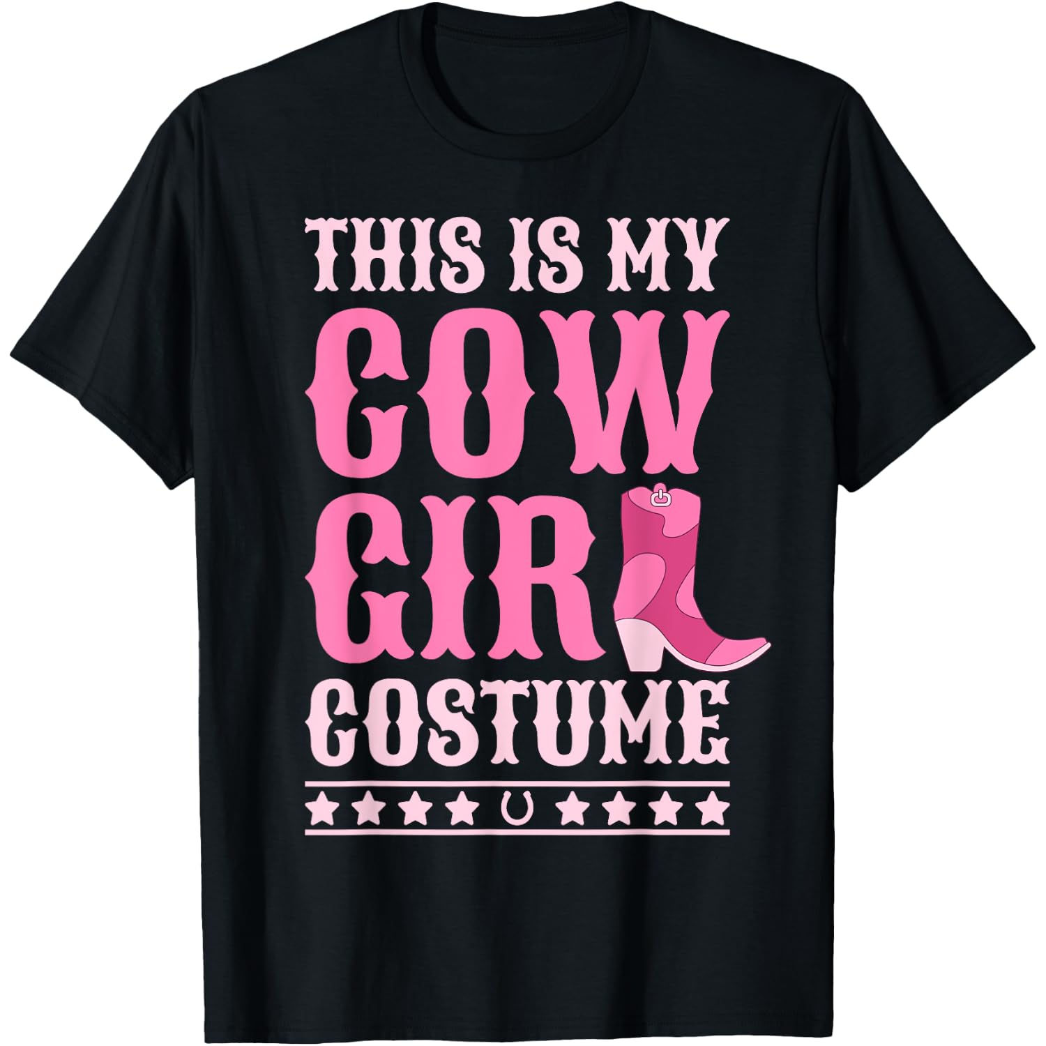 Western Cowgirl Outfit Women Cowboy Tee Cute Cowgirl Costume T-Shirt