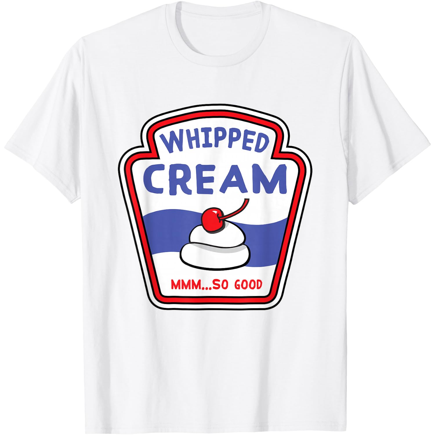 Whipped Cream Condiment Ice Cream Halloween Costume Shirt T-Shirt