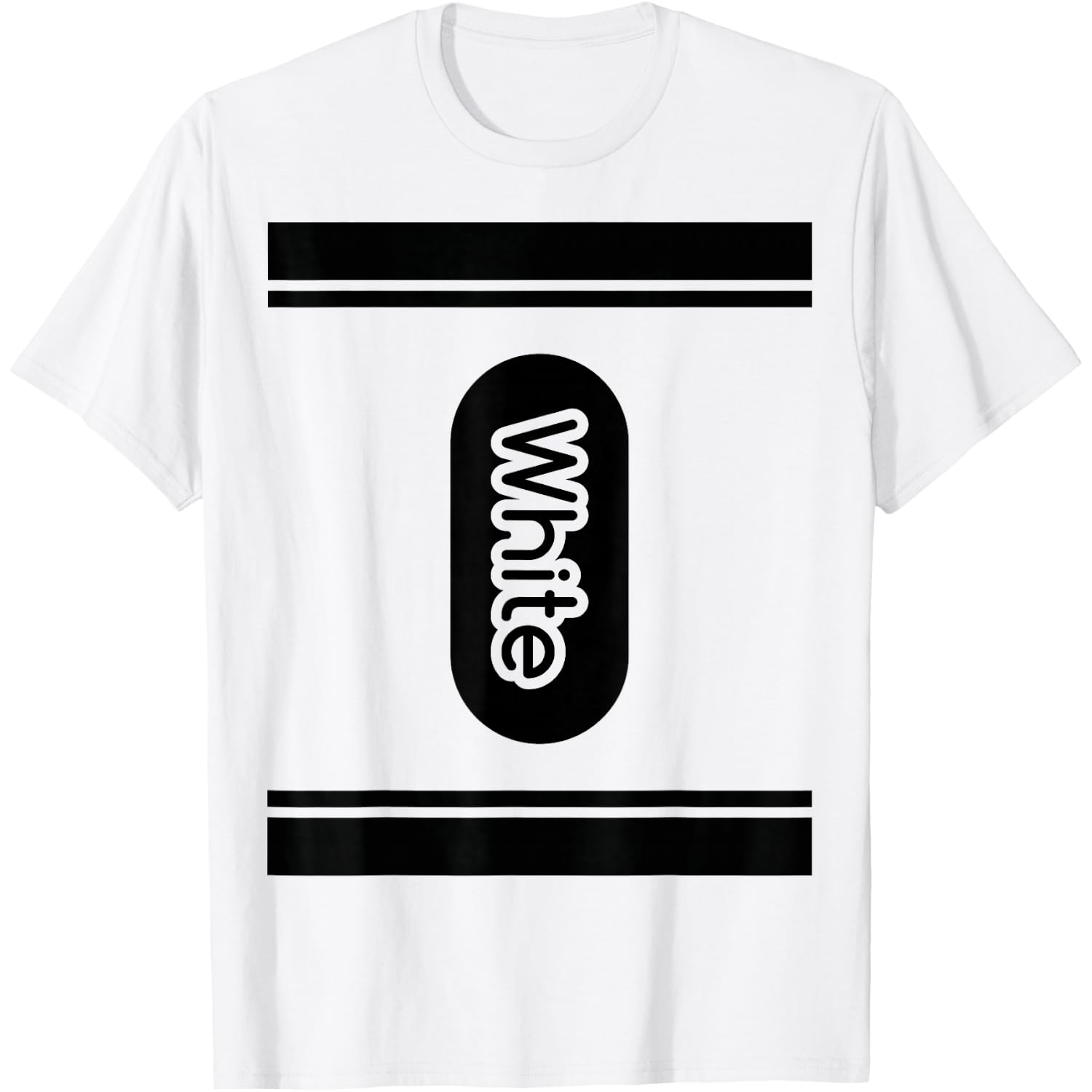 White Crayon Halloween Costume t Shirt Couple Friend Group T-Shirt
