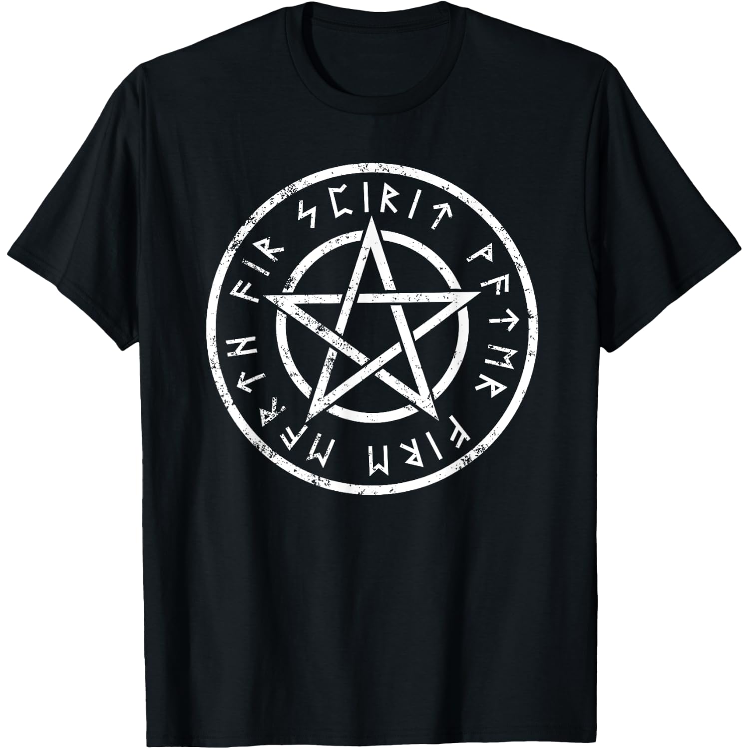 Wiccan Pentagram T-shirt Wicca Five Elements
