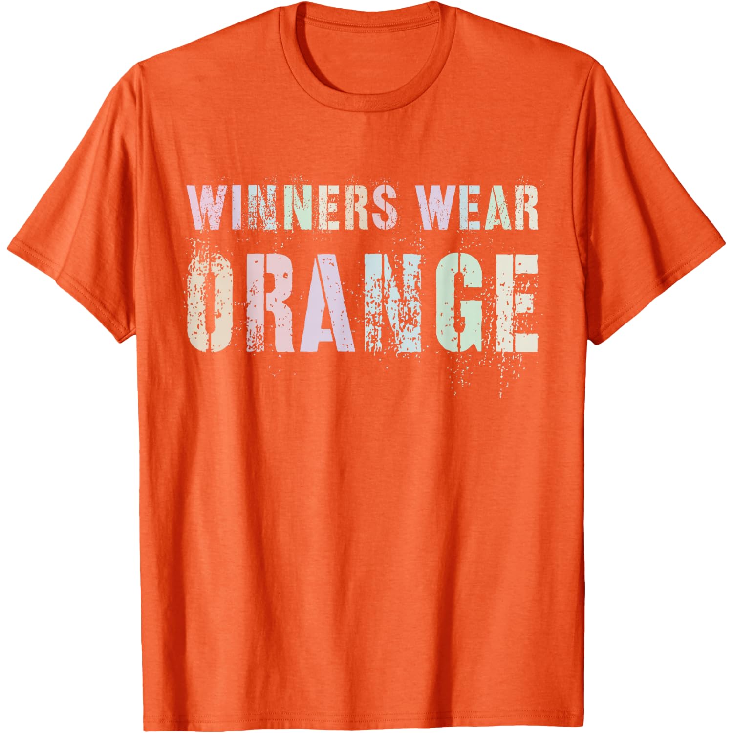 WINNERS WEAR ORANGE Summer Camp Team War Game My Holland Dad T-Shirt